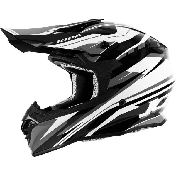Helmets MX-Enduro Jopa Hunter Revolt Black/White Helmet