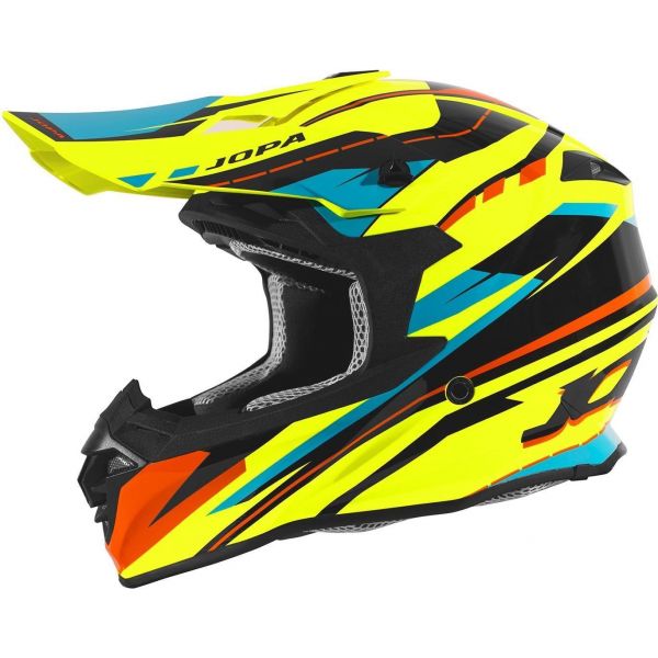 Helmets MX-Enduro Jopa Hunter Revolt Fluo Yellow/Orange Helmet