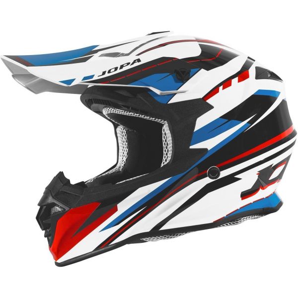 Helmets MX-Enduro Jopa Hunter Revolt Red/Blue Helmet
