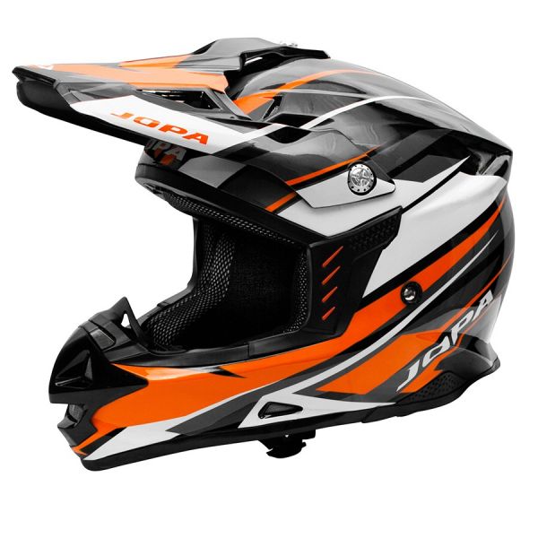 Helmets MX-Enduro Jopa Locust 2 Sliced Orange Helmet