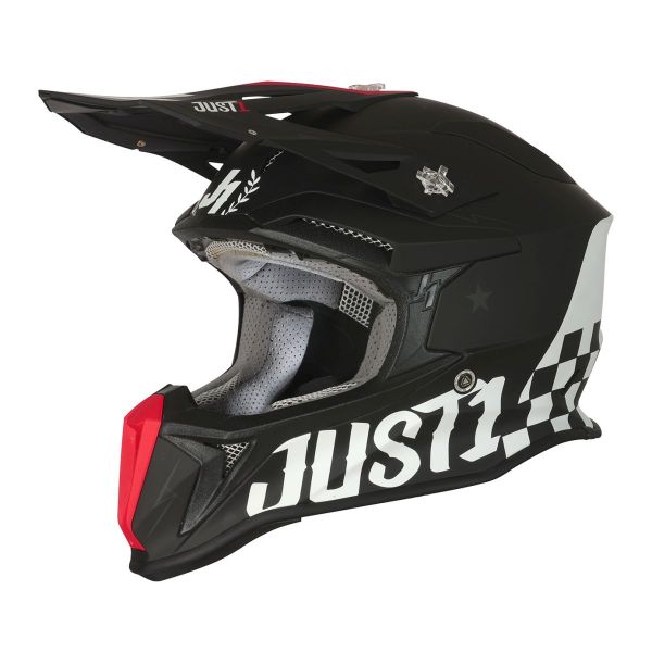 Helmets MX-Enduro Just1 Enduro Helmet J18 Old School Black Matt