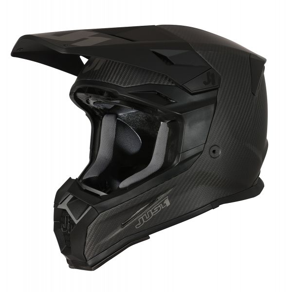 Helmets MX-Enduro Just1 Enduro Helmet J22 Solid Exposed Carbon Matt