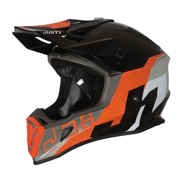 Helmets MX-Enduro Just1 Enduro Helmet J38 Korner Orange/Black Gloss