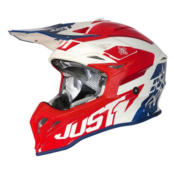 Helmets MX-Enduro Just1 Enduro Helmet J39 Stars Red/Blue/White