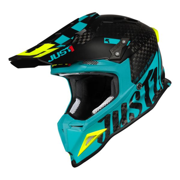 Helmets MX-Enduro Just1 Helmet J12 PRO Racer Blue/Carbon