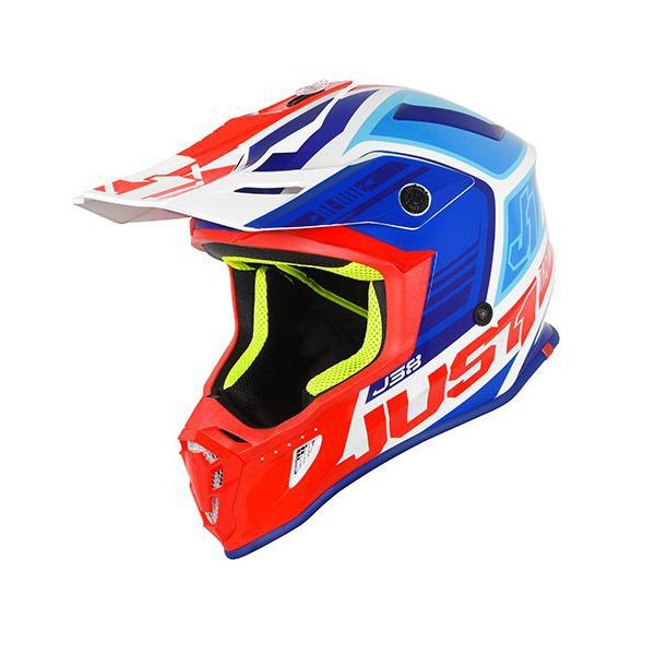 Helmets MX-Enduro Just1 Helmet J38 Blade Blue/Red/White Helmet