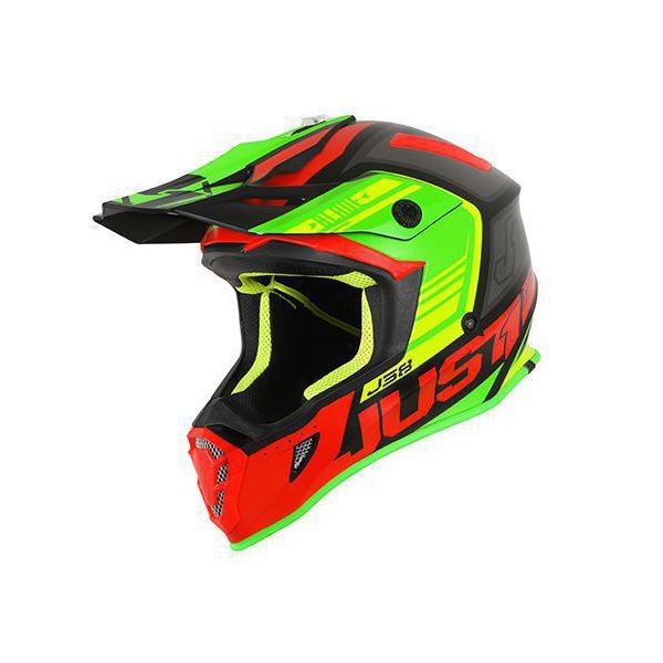 Helmets MX-Enduro Just1 Helmet J38 Blade Red/Lime/Black