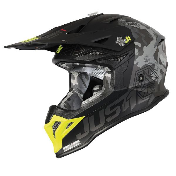 Helmets MX-Enduro Just1 Helmet J39 Kinetic Grey Camo/Black