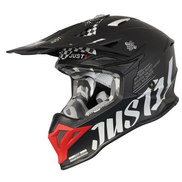 Helmets MX-Enduro Just1 Helmet J39 Rock Red/White/Black