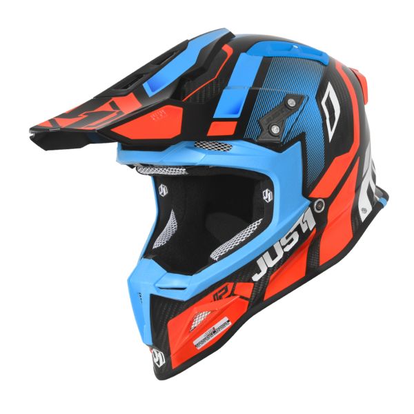  Just1 Helmet J12 PRO Vector Orange/Blue Carbon