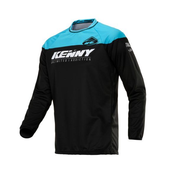 Jerseys MX-Enduro Kenny MX Track Raw Black/Turquoise S20 Jersey
