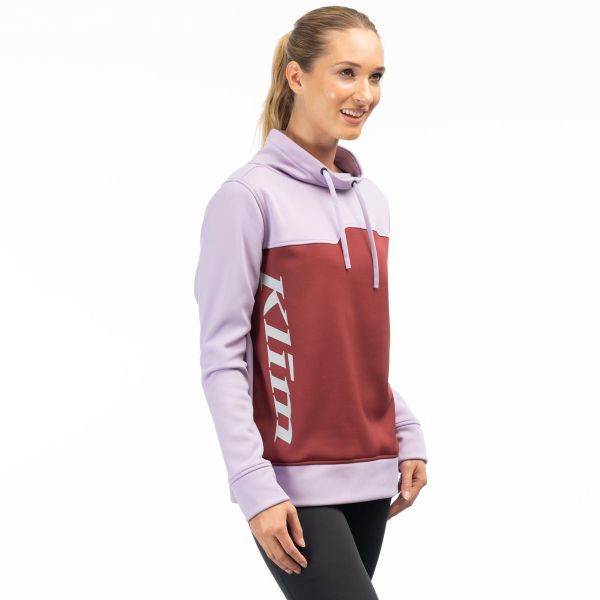 Casual jackets Klim Accelerate Lady Pullover Lavender Heist/Cabernet 24