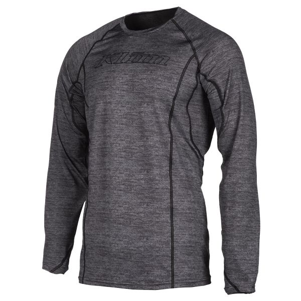 Functional Underwear Klim Base Layer Shirt Aggressor 1.0 Black Heather