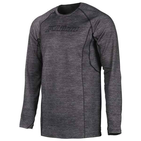 Functional Underwear Klim Base Layer Shirt Aggressor 2.0 Black Heather