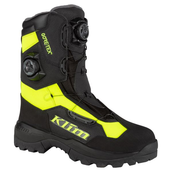  Klim Snowmobil Boots Adrenaline Pro GTX BOA Boot Black - Hi-Vis