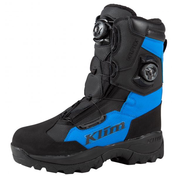 Boots Klim Adrenaline Pro GTX BOA Boot Black/Electric Blue Lemonadet
