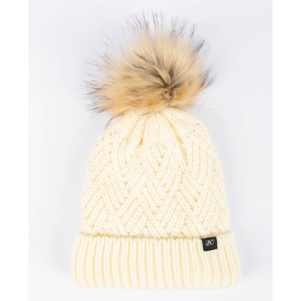 Beanies Klim Beanie Chevron Pom Papyrus 24