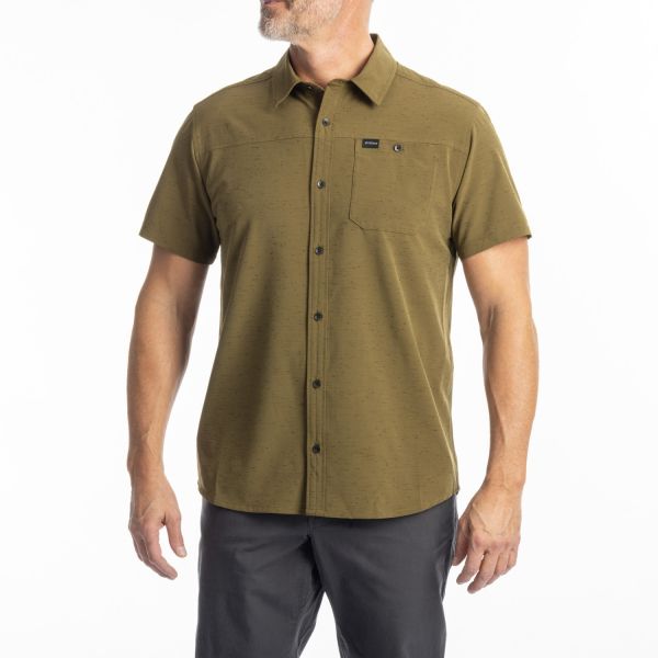 Tricouri/Camasi Casual Klim Camasa Colter Bay Stretch Dark Olive 25