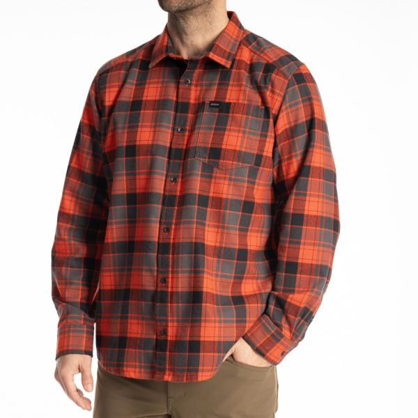 Tricouri/Camasi Casual Klim Camasa Cottonwood Midweight Fiery Red/Black 25