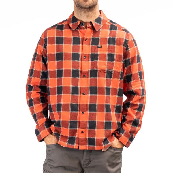 Tricouri/Camasi Casual Klim Camasa Cottonwood Midweight Flannel Chili Pepper Black 24