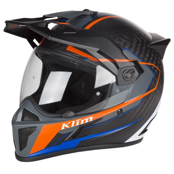 Casti Moto Adventure-Touring Klim Casca Krios Karbon Adventure Vanquish Orange 2019