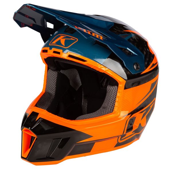 Helmets MX-Enduro Klim F3 Carbon Pro Off-Road Helmet ECE Striker Petrol Orange