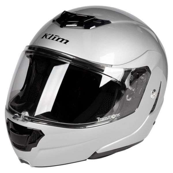 Casti Moto Flip-up (Modulabile) Klim Casca Moto Flip-Up TK1200 ECE/DOT Gloss Silver
