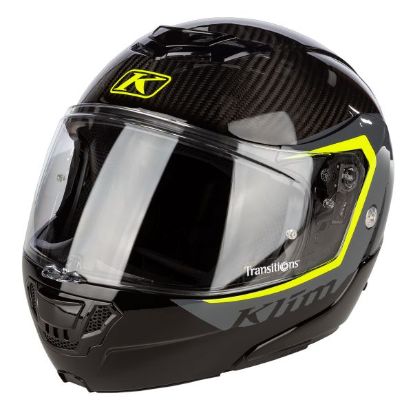 Casti Moto Flip-up (Modulabile) Klim Casca Moto Flip-Up TK1200 ECE/DOT Stark Asphalt Hi-Vis