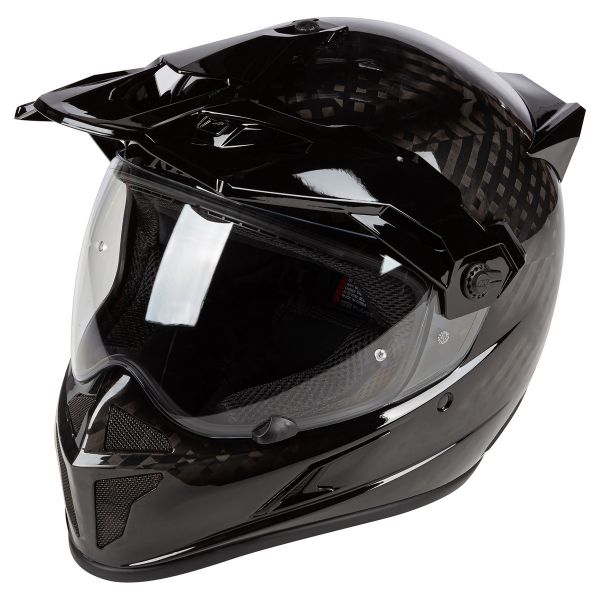 Touring helmets Klim Moto Helmet Krios ECE/DOT Gloss Karbon Black