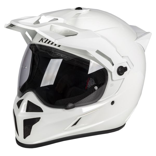  Klim Casca Moto Krios Carbon ECE/DOT Gloss White