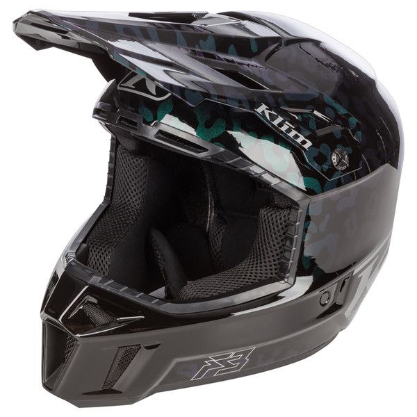 Helmets MX-Enduro Klim Moto MX/Enduro Helmet F3 Carbon ECE Wild/Chameleon 24