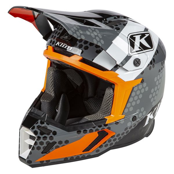  Klim Casca Moto Enduro F5 Koroyd Helmet ECE/DOT Tactik Striking Gray