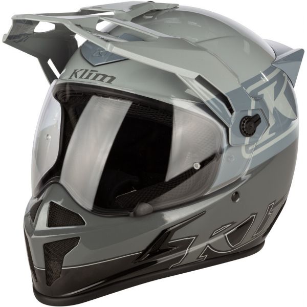  Klim Touring Moto Helmet Krios Karbon ECE/DOT Covert Cool Gray