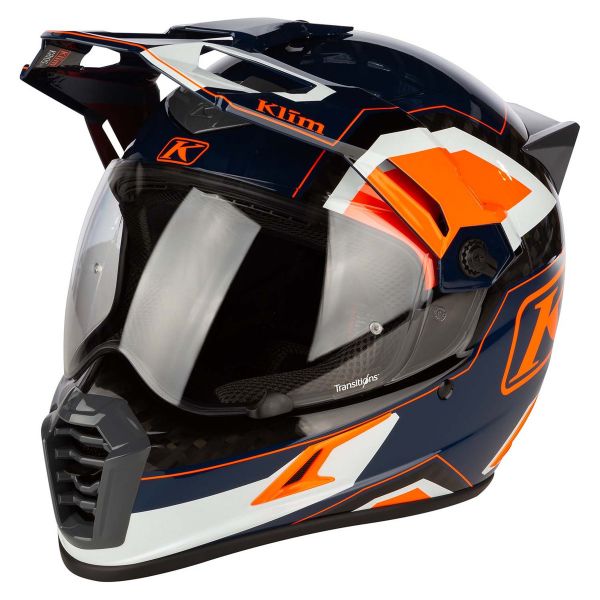  Klim Casca Moto Touring Krios Pro ECE Rally Striking Orange