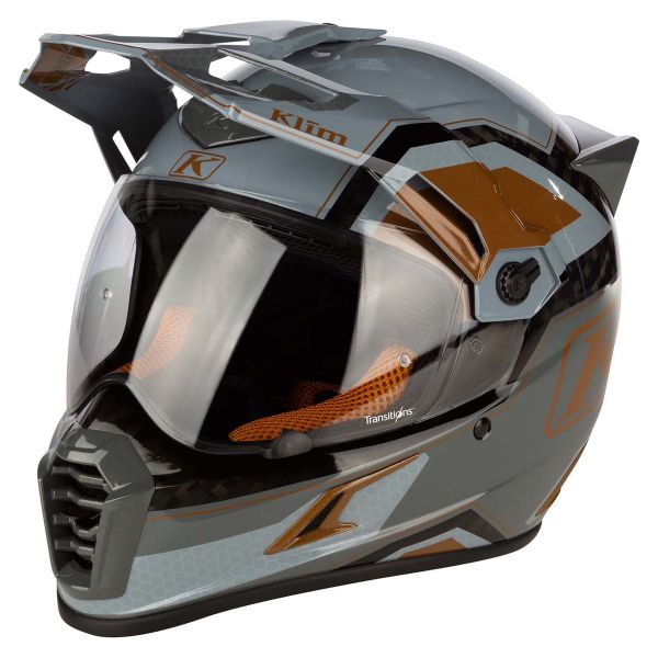 Casti Moto Adventure-Touring Klim Casca Moto Touring Krios Pro Helmet ECE Rally Metallic Bronze