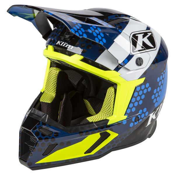  Klim Casca Moto Enduro F5 Koroyd Helmet ECE/DOT Tactik Kinetik Blue