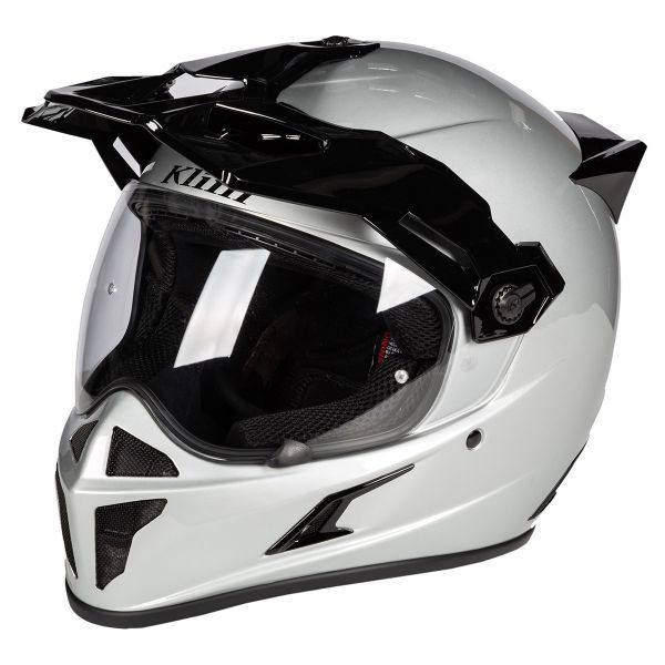  Klim Casca Moto Touring Krios Karbon Adventure ECE Gloss Silver