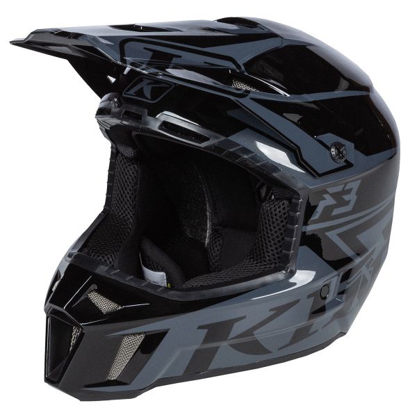  Klim Casca Moto Enduro Klim F3 Helmet ECE Stark Black