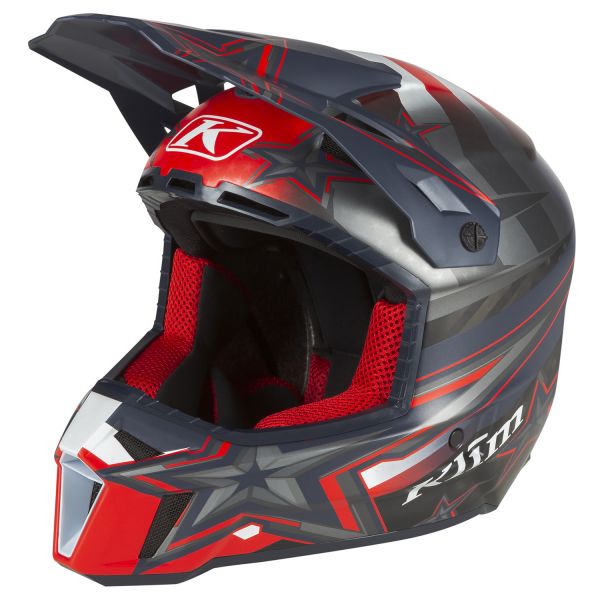 Casti Snowmobil Klim Casca Snowmobil F3 Carbon ECE Patriot/We The People