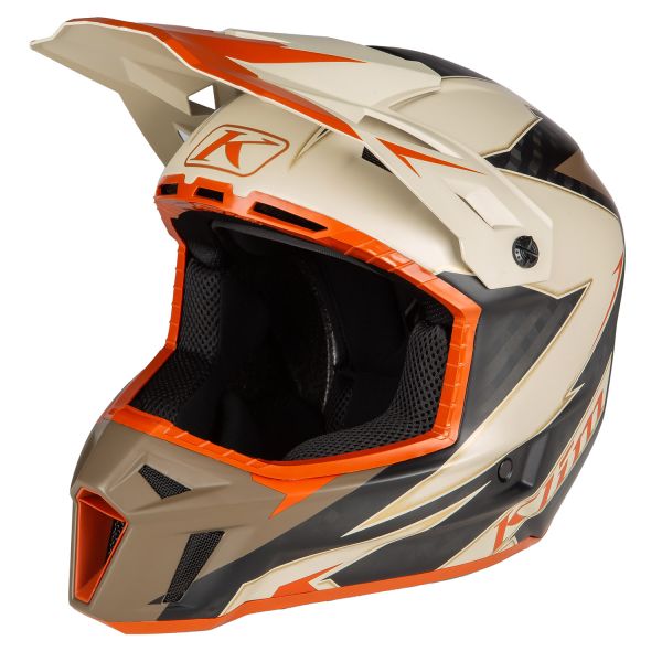 Helmets Klim F3 Snowmobil Helmet ECE Carbon Lightning Peyote
