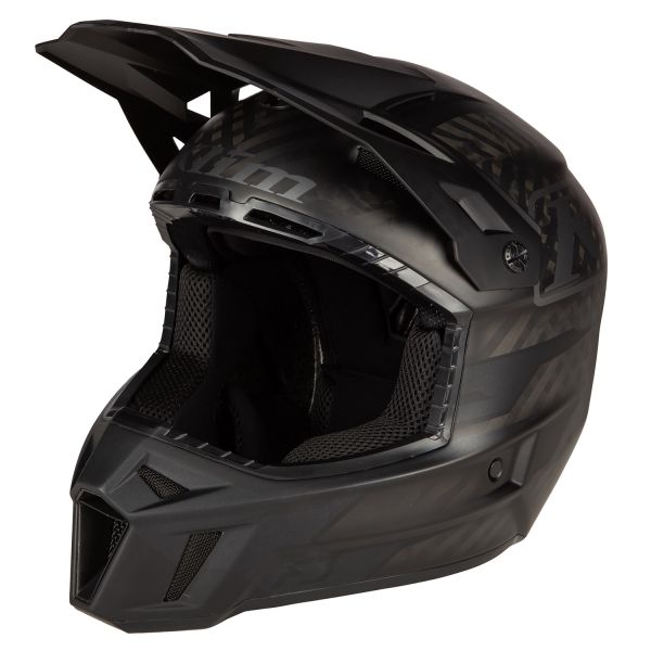 Helmets Klim F3 Snowmobil Helmet ECE Carbon Matte Black