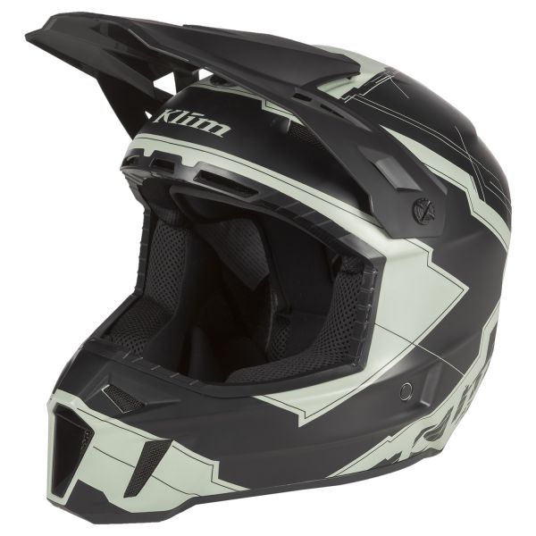 Helmets MX-Enduro Klim F3 Snowmobil Helmet ECE Verge Slate Gray