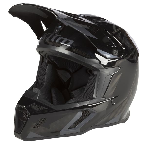 Helmets MX-Enduro Klim F5 Snowmobil Helmet ECE Amp Black/Asphalt
