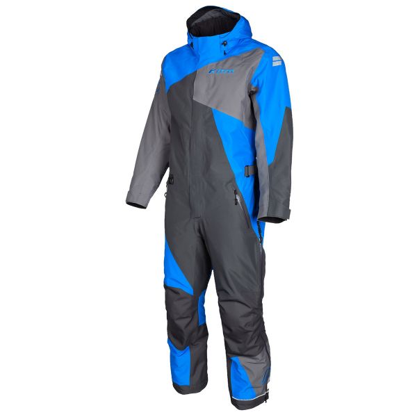  Klim Combinezon Snowmobil Insulated Copii Railslide One-Piece Electric Blue Lemonade-Asphalt