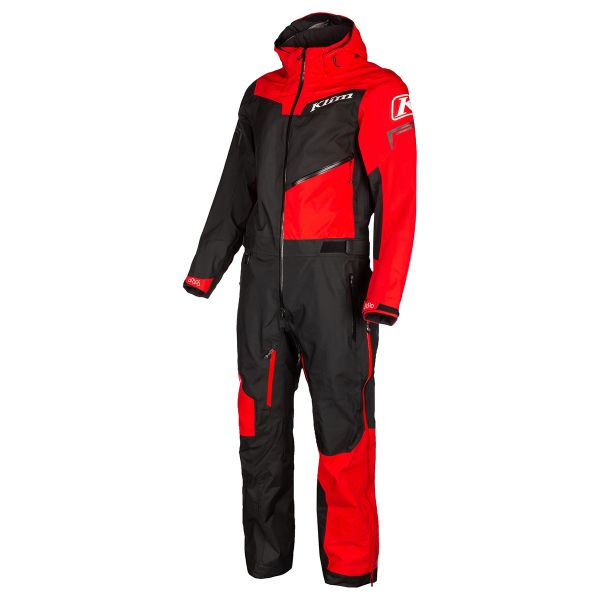 Combinezoane Snow Klim Combinezon Snowmobil Non-Insulated Lochsa One-Piece Black-High Risk Red