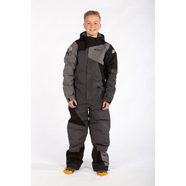Kids Monosuits Klim Snow Monosuit Youth Non-Insulated Railslide Asphalt/Black 24