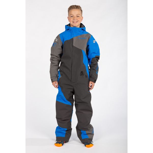  Klim Combinezon Snowmobil Copii Non-Insulated Railslide Asphalt/Electric Blue Lemonade 24