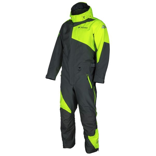 Women's Monosuits Klim Insulated Railslide One-Piece Asphalt/Hi-Vis 