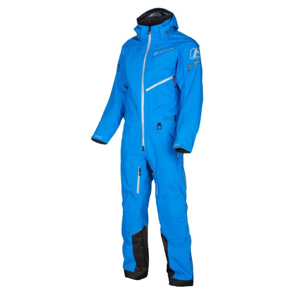 Monosuits Snowmobiles Klim Non-Insulated Lochsa One-Piece Electric Blue Lemonade/Monument Gray