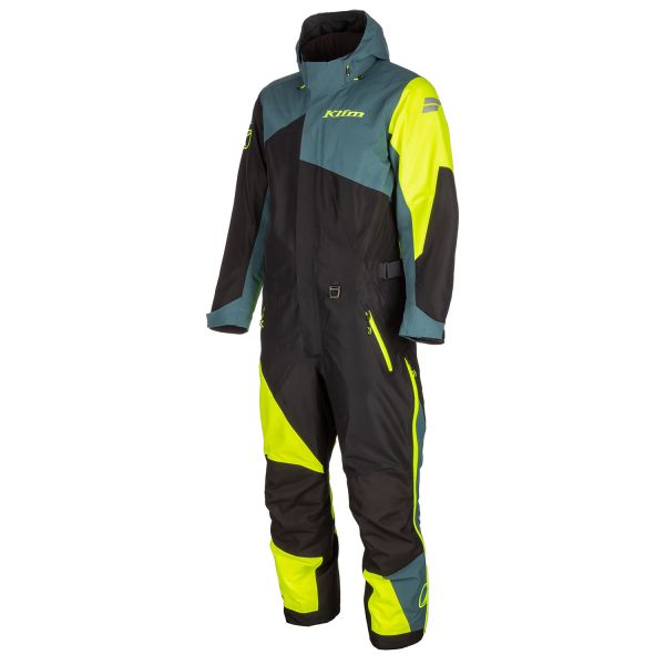 Monosuits Snowmobiles Klim Snow Monosuit Insulated Railslide Petrol/Hi-Vis 24